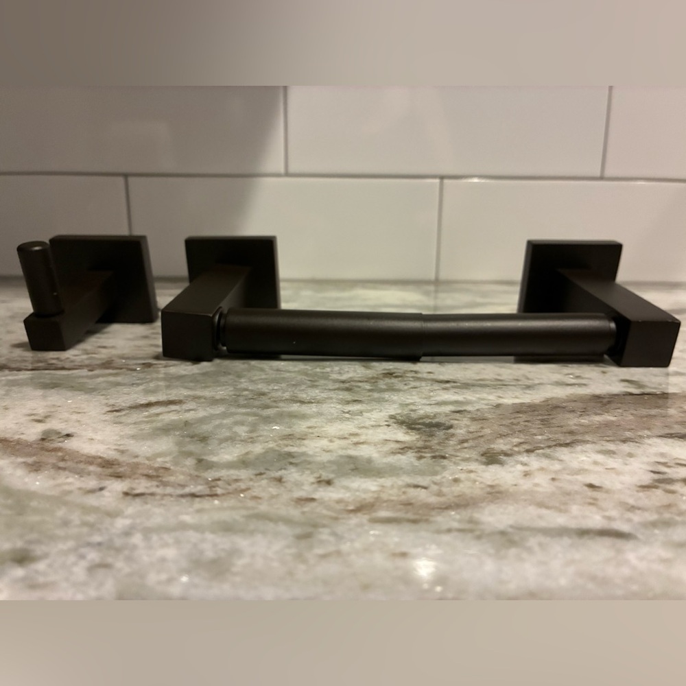 $20 Sale❤️New Orren Ellis Brass Wall Robe Hook & Toilet Paper Holder